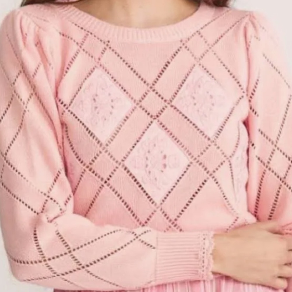 LoveShackFancy Delancey lightweight pullover sweater